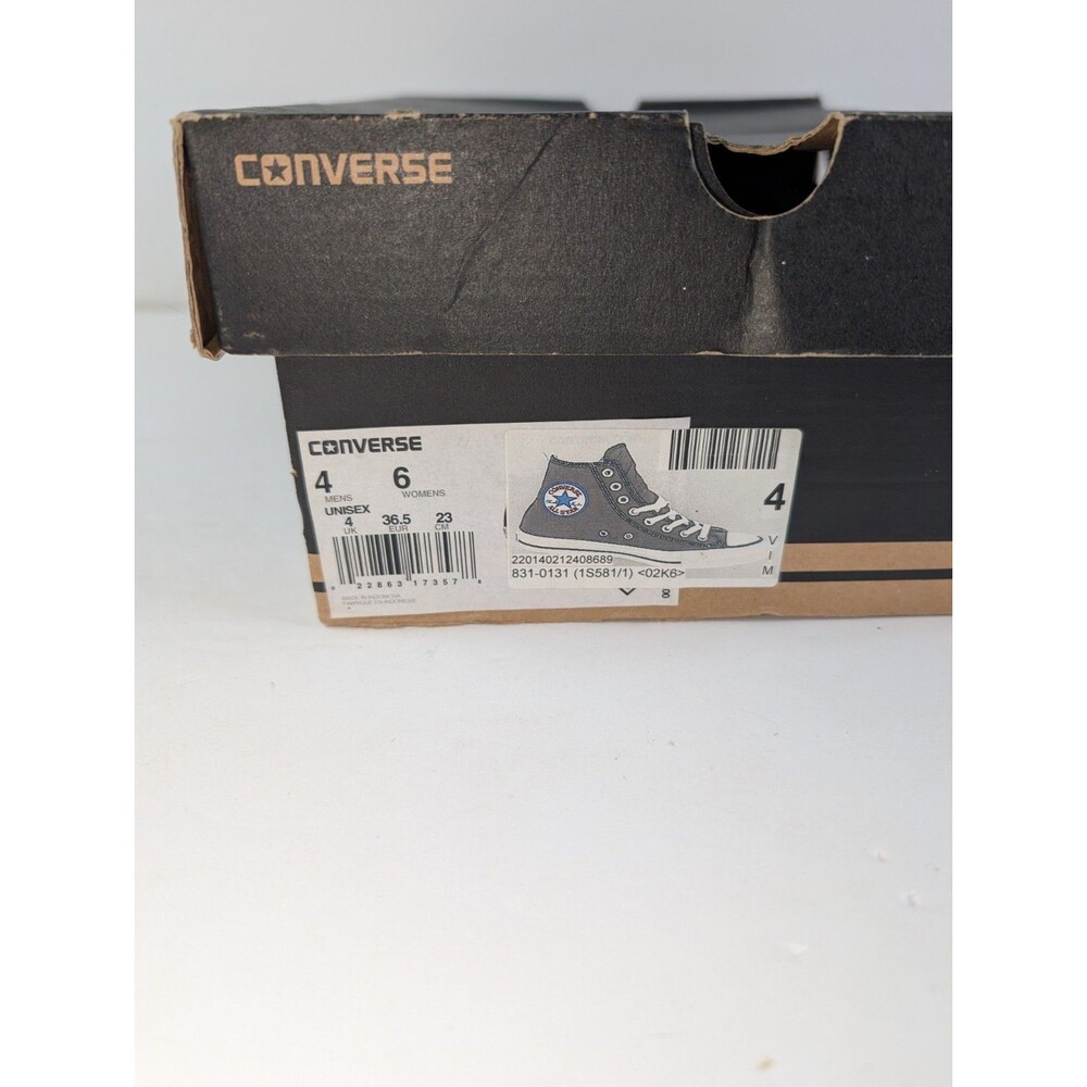 Converse Chuck Taylor All Star Leather High Top Black Men 4 Women 6 - Picture 12 of 13